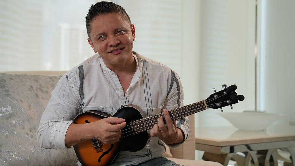 Richard Gonzalez, Panama, is passionate about music