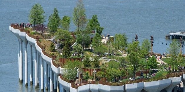 A floating park on the Hudson River, a new Manhattan attraction