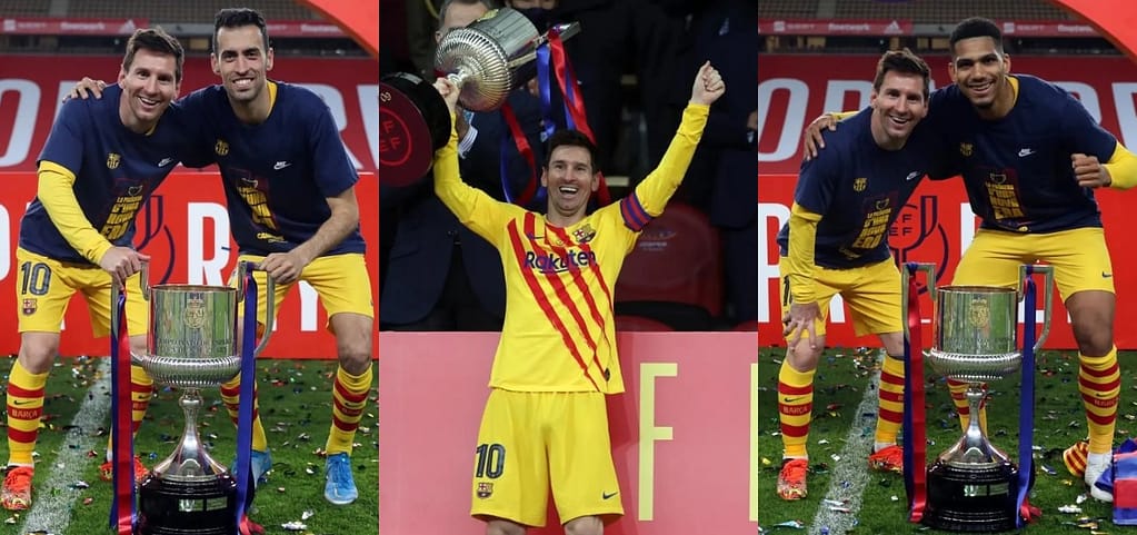 Nice thing: Lionel Messi told how he felt when all of his teammates asked him for a photo after winning the King's Cup.