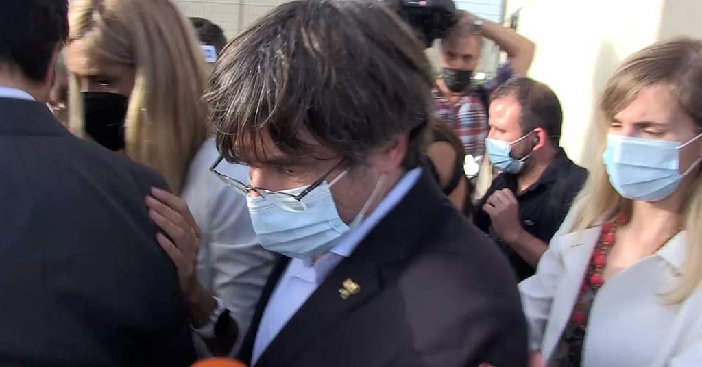 Catalan independence leader Carles Puigdemont announced his release