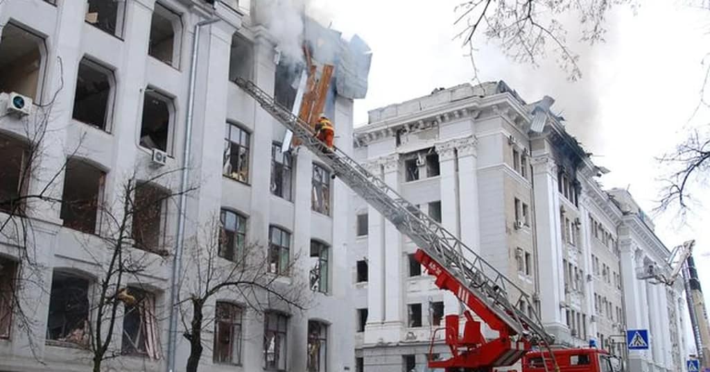 Russian airstrikes hit several schools and Kharkiv Cathedral