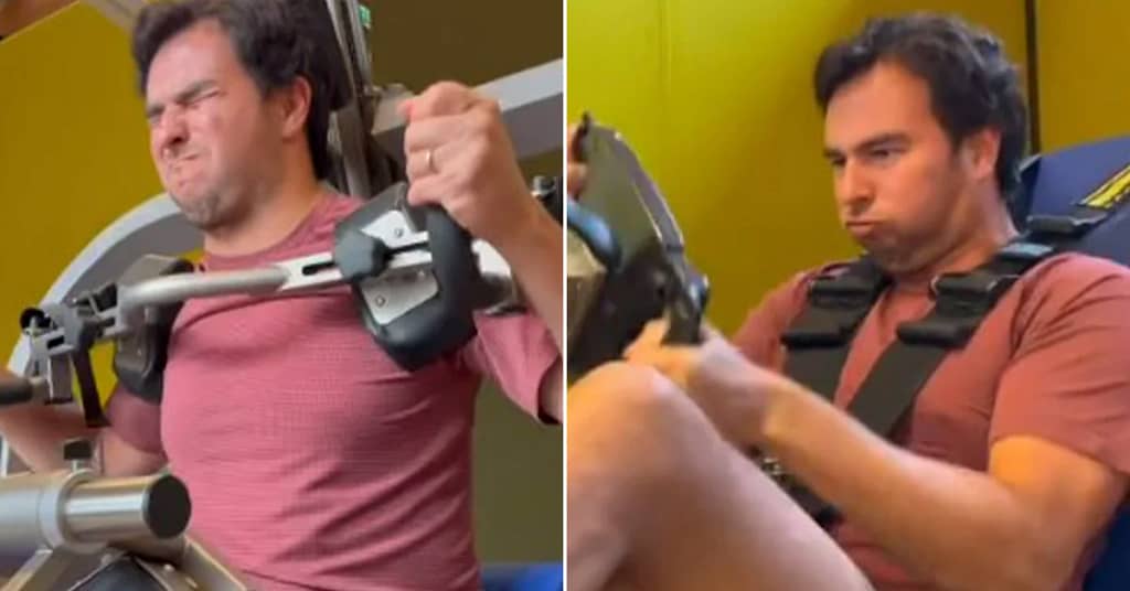 Video: Checo Pérez's painful training before he even starts