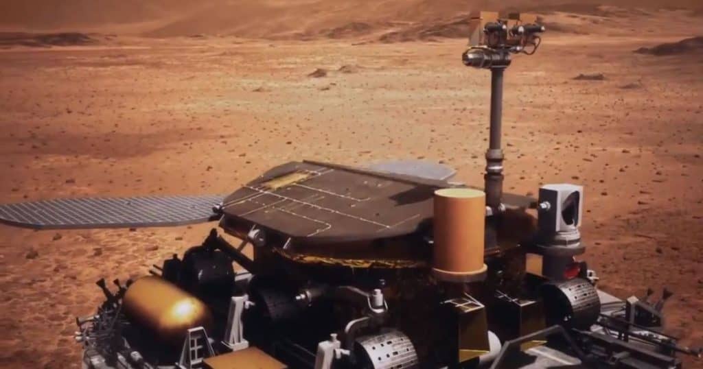China's rover Zorong provides the first images of Mars