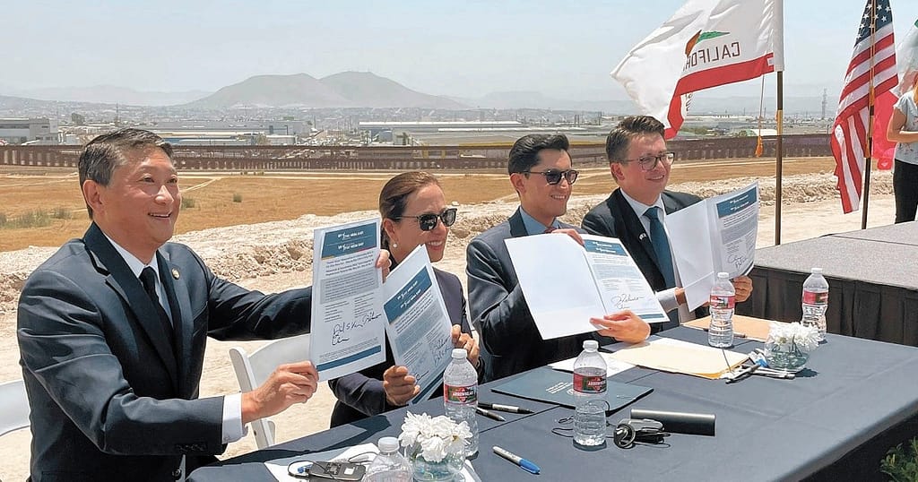 Mexico and California sign agreement for massive border infrastructure project