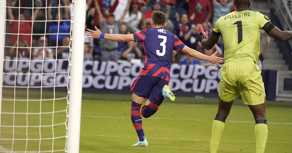The United States participates for the first time by defeating Haiti in the Gold Cup