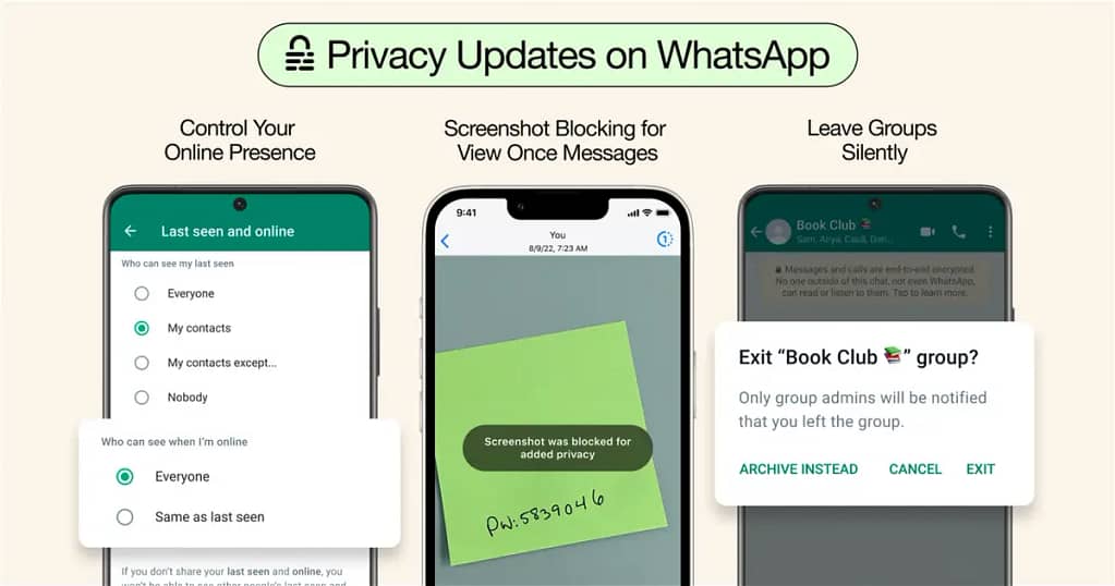 WhatsApp is updated with screenshot prevention, "Incognito" mode and more news