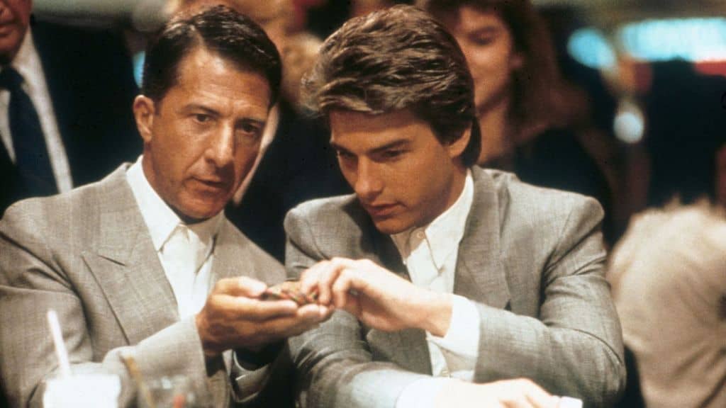 Dustin Hoffman and Tom Cruise in Rain Man