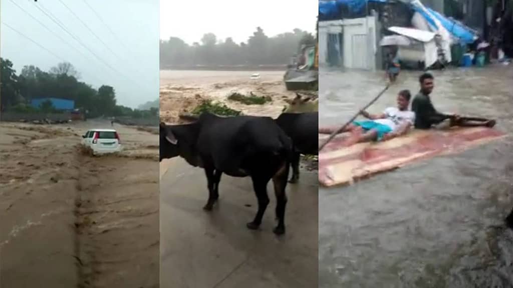 India: heavy rain causes flooding;  Million people stranded