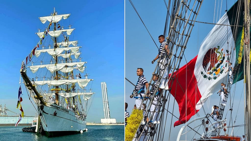 Cuauhtemoc school ship arrives in Dubai to participate in Expo 2020