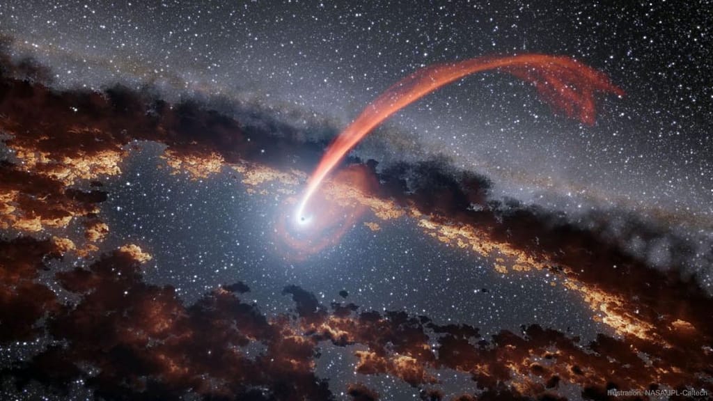 The collision of two supermassive black holes can be seen from Earth
