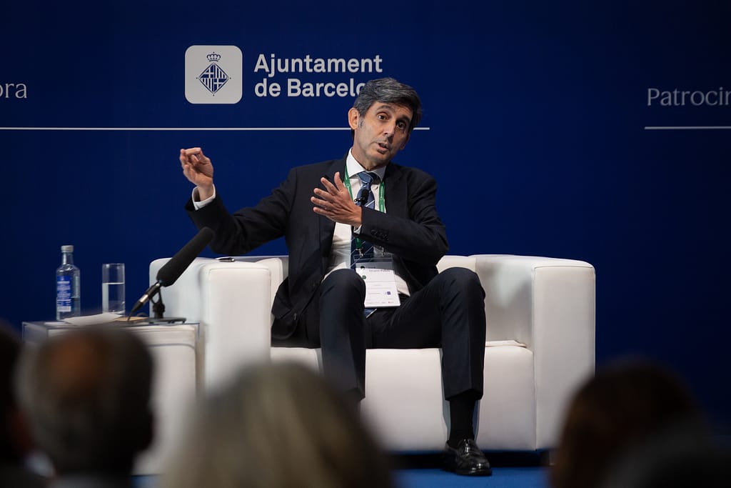 El presidente de Telefónica, José María Álvarez-Pallete, en la Reunión del Círculo de Economía.