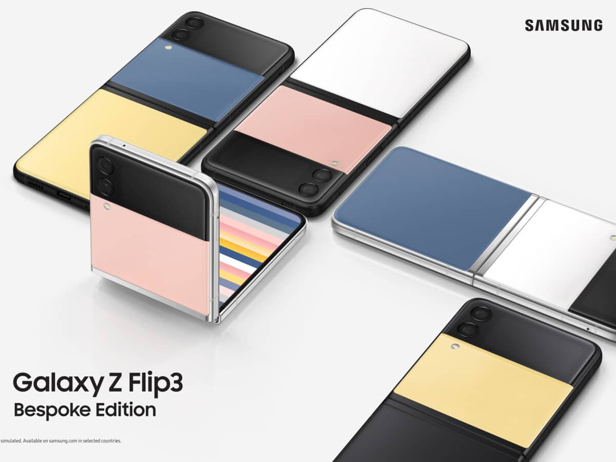 Galaxy Z Flip 3 is the first phone offered by Samsung in a bespoke version.