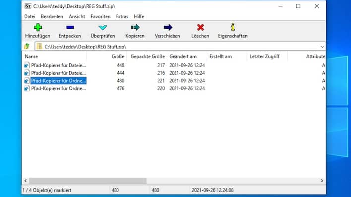 Use 7-Zip File Manager