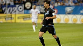 David Villa during a match with New York City