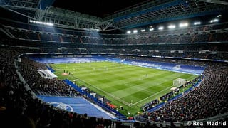Santiago Bernabeu stadium during the Real Madrid match