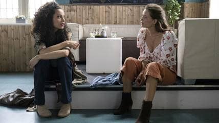 Natalie (Amrei Haardt, right) is shocked when she learns Malu (Lisandra Bardél)'s version of the story. 