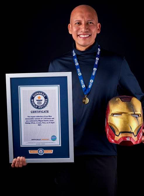 Meet Miguel Andres Javier Hidalgo, the Peruvian who holds a Guinness World Record for his Iron Man collection |  people |  entertainment