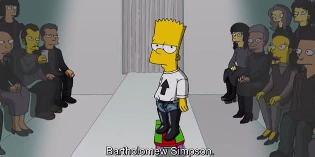 Balenciaga's "The Simpsons" model