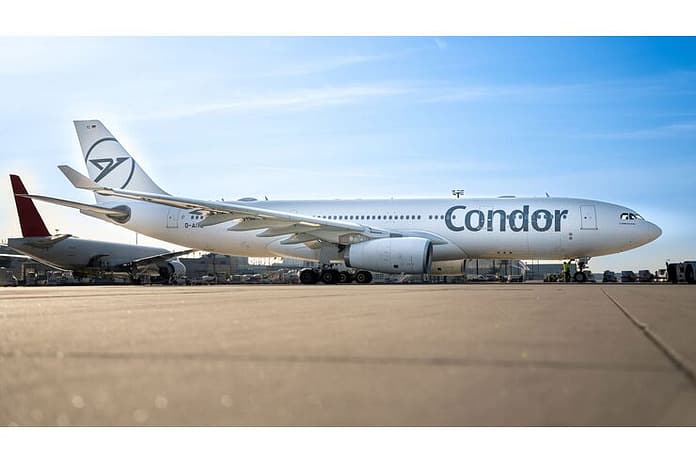Condor flies on an Airbus A330-200

