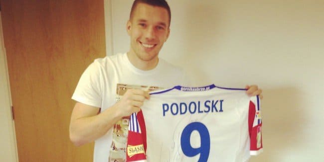 It is said that Lukas Podolski is about to move to Gornik Zabrze

