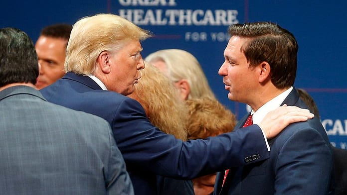 Donald Trump threatens to expose Ron DeSantis - only he should be allowed to run in 2024

