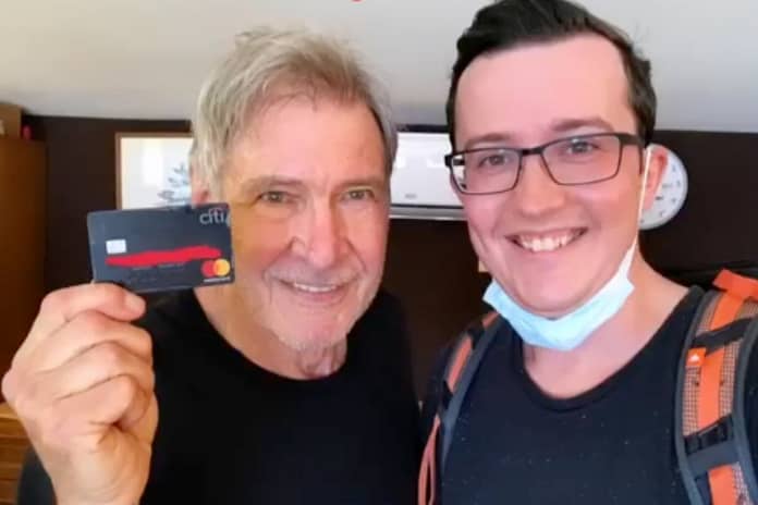 It was a Stuttgart resident: He found Harrison Ford's credit card!


