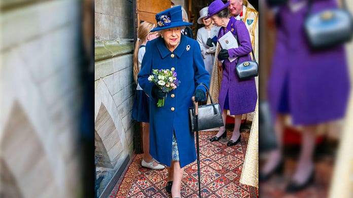 Queen Elizabeth Walks On A Stick - Generous Even With A Walker - Members Of The Royal Family

