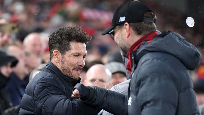 Champions League: Atletico coach Diego Simeone wants to refuse to shake hands with Liverpool coach Jurgen Klopp again

