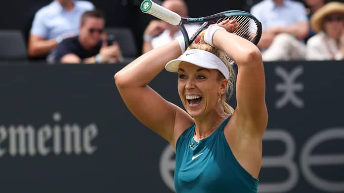 After the comeback: Sabine Lisicki surprisingly managed to win her second straight win

