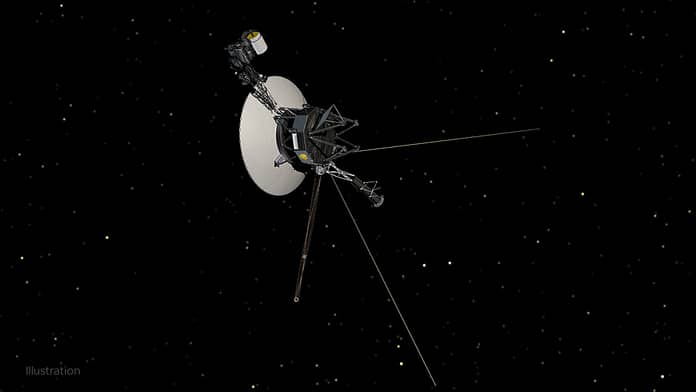Engineers check telemetry data from NASA's Voyager 1

