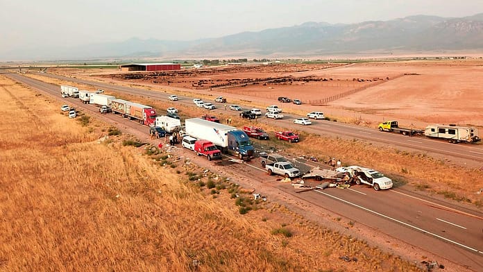 Eight dead in Utah: sandstorm leads to overcrowding

