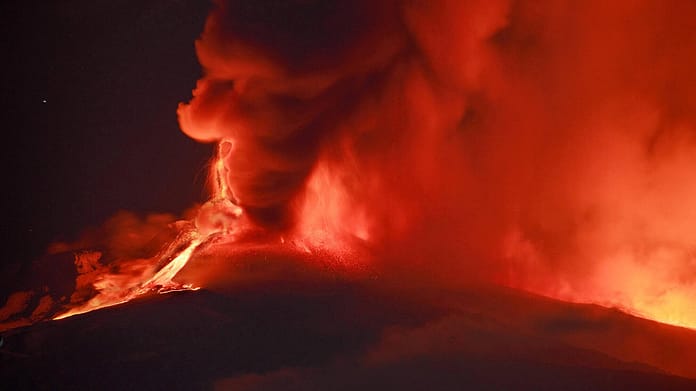 Etna spewing lava and ash - the airport is down

