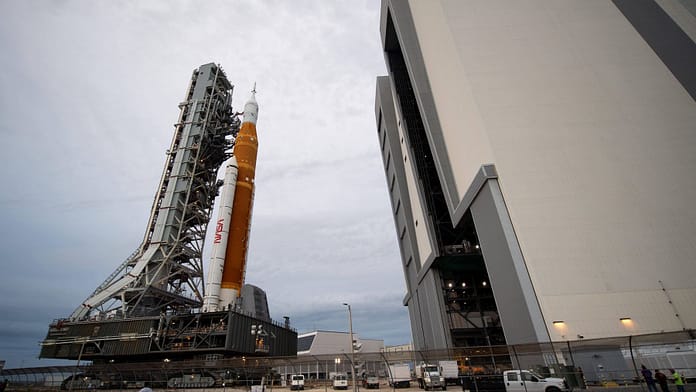 NASA brings a giant rocket back to the launch site

