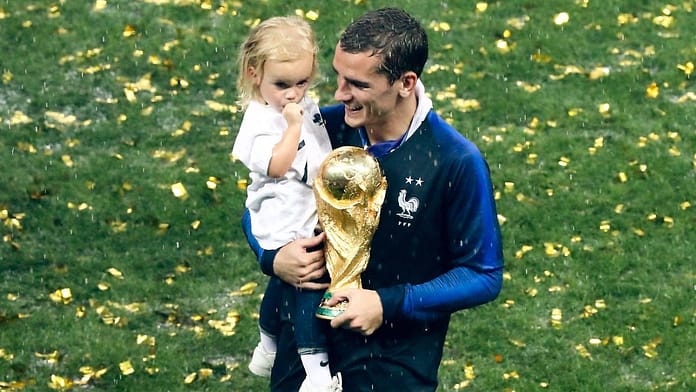 Five years, three kids, one date: Griezmann becomes a father only on April 8th

