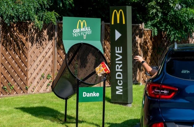   ▷ Put the trash in the basket!  McDonald's Germany begins a campaign against negligence in the disposal of...


