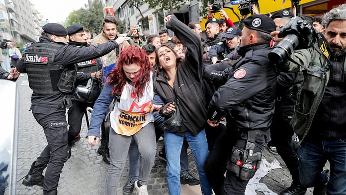 May 1 in Turkey: 160 protesters arrested in Istanbul


