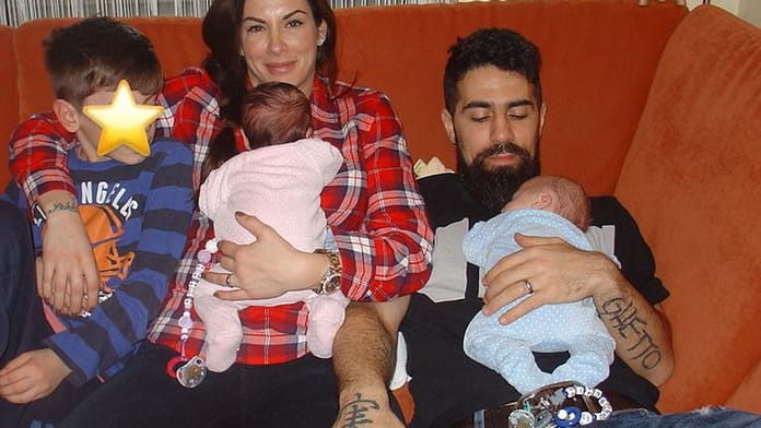 Bouncing back: Anna Maria and Bushido 'into the bucket' after giving birth to twins


