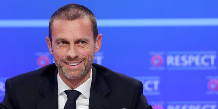 UEFA president Ceferin in the last four championships in the UEFA Champions League

