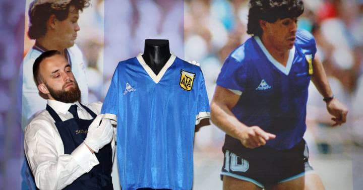 Sotheby's auctions Maradona's "Hand of God" shirt for 8.4 million euros |  Economie