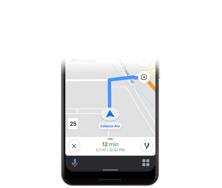 Driving Mode for Google Maps Assistant