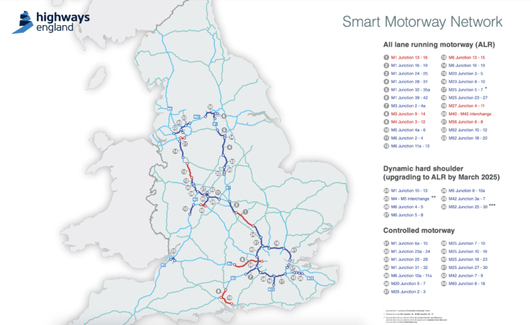 What is a smart highway?  UK motorway map, how safe is it and why has implementation been delayed