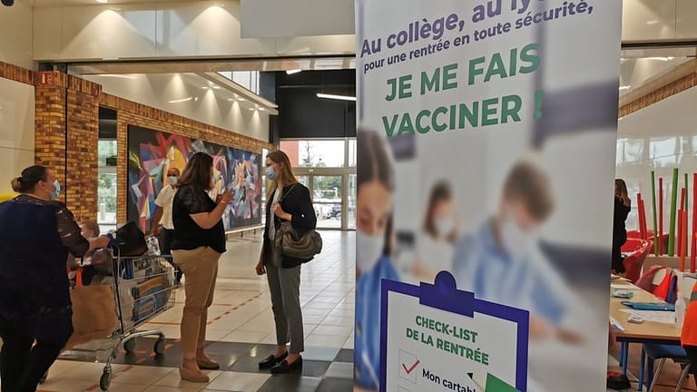 Vaccination awareness in tent malls