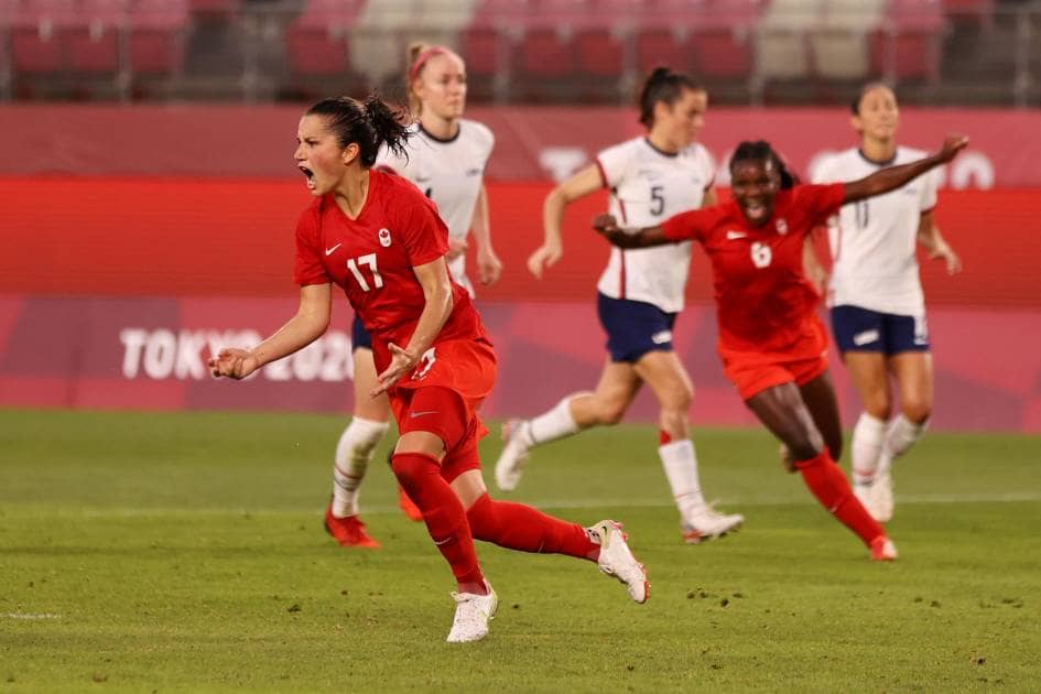 Canada leaves the United States in the women's soccer final