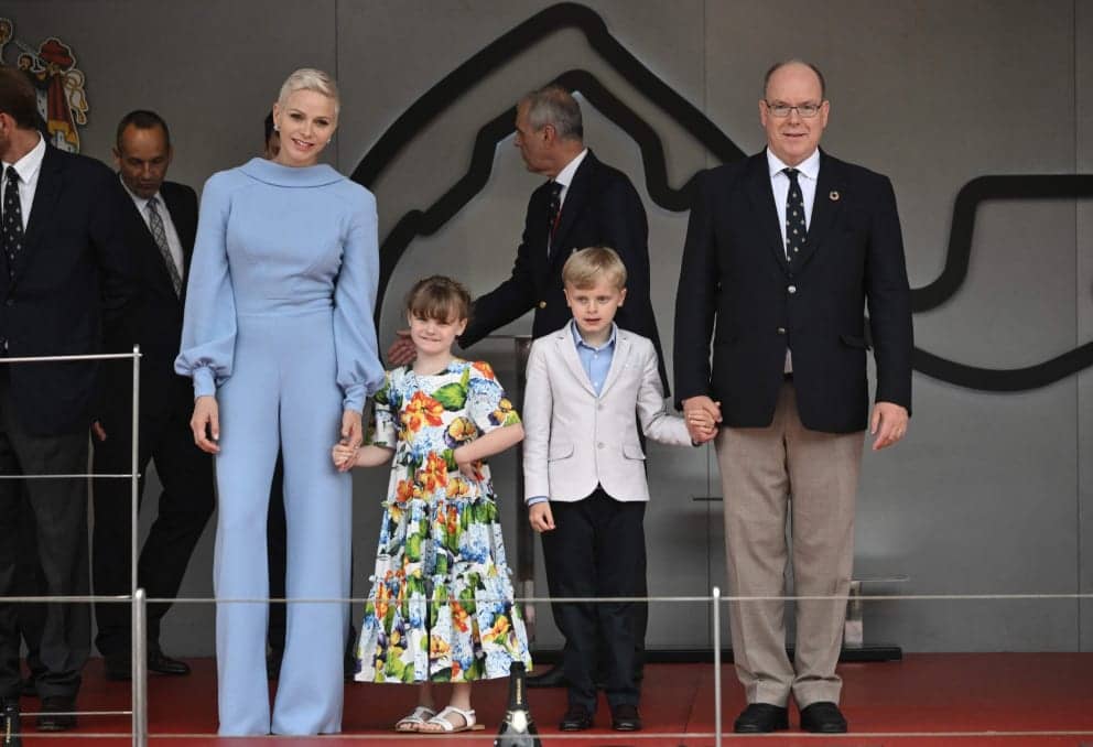 Charlene has two children, Gabriella and Jack, with Prince Albert