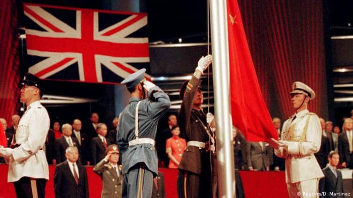 Sovereignty of Hong Kong was handed over from the United Kingdom to the People's Republic of China on July 1, 1997. 