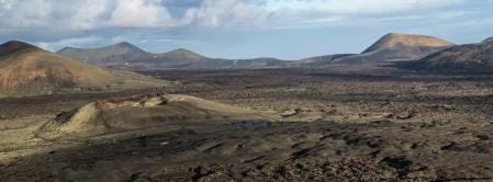The volcanic and dry landscape of Lanzarote is reminiscent of the surface of Mars
