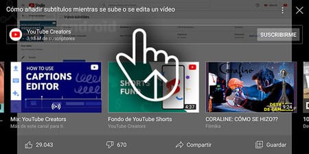 Youtube Gesture Actions Recommendations