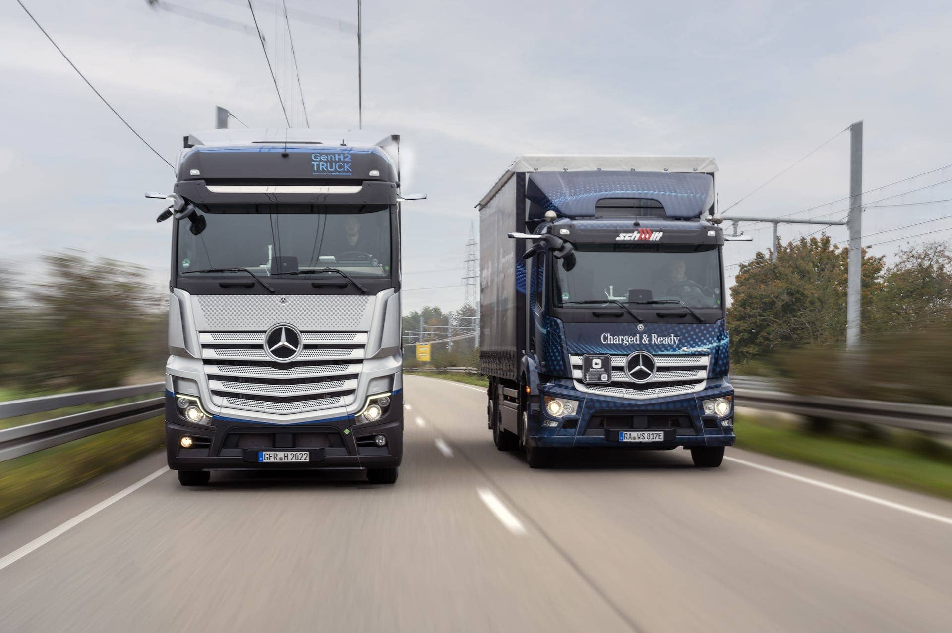 Hydrogen Electric Trucks Mercedes-Benz