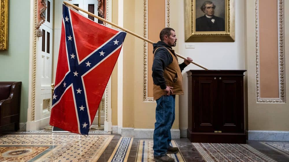 Last Hour in the United States, LIVE |  A man carrying a Confederate flag was arrested during the attack on the Capitol |  United States of America elections