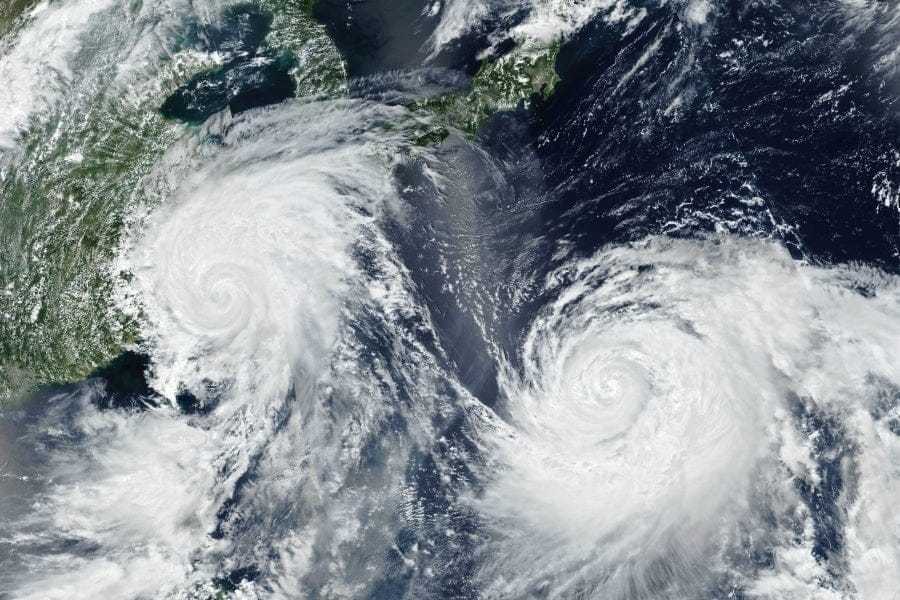 Tropical cyclones are approaching the shores, according to E.